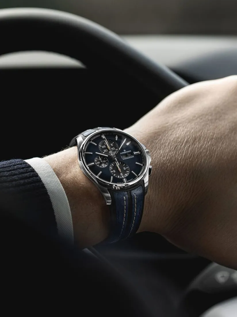Store Junghans Meister S Chronoscope, Datum Englisch