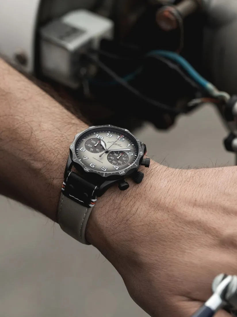 Flash Sale Junghans Pilot Chronoscope Desert